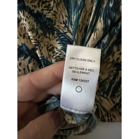 Vintage Y2K T Bags Los Angeles Keyhole Halter Top Babydoll Flowy Boho Sz S Teal - Picture 7 of 8